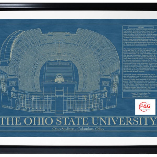 Ohio State University-Ohio Stadium-Wall Art-Print [Digital]