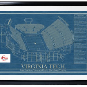 Virginia Tech University-Lane Stadium-Wall Art-Print Digital image 1