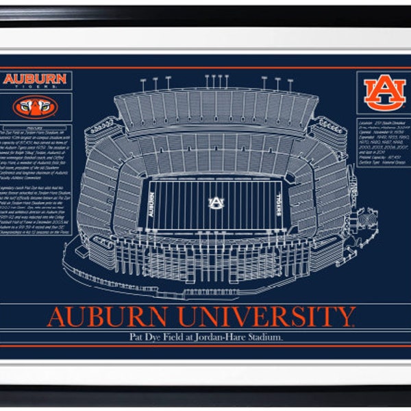 Auburn University-Jordan Hare Stadium-Wall Art-Print [Digital Download]