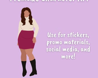 Premade Minimalist Character Art for Authors