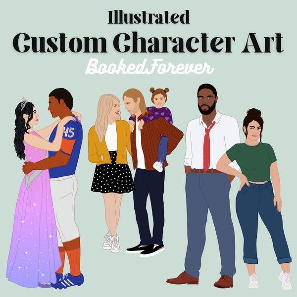 Custom Illustrated Character Art for Authors