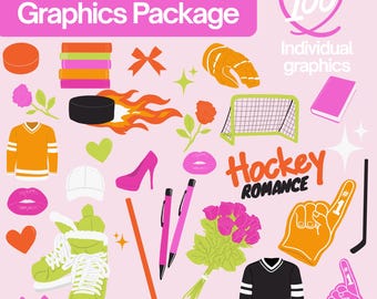 Hockey Romance Graphics Bundle