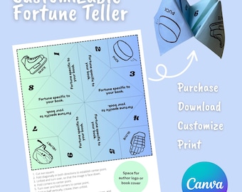 Customizable Fortune Teller, Hockey Design