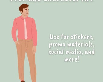 Premade Illustrated Character Art for Authors