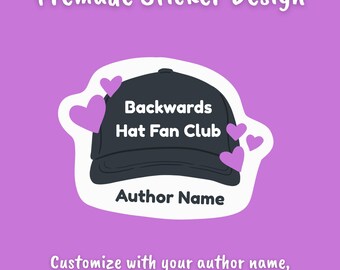 Pre-made Sticker Design, Baseball Hat