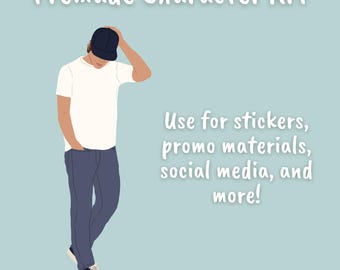 Premade Illustrated Character Art for Authors