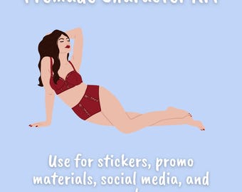Premade Illustrated Character Art for Authors