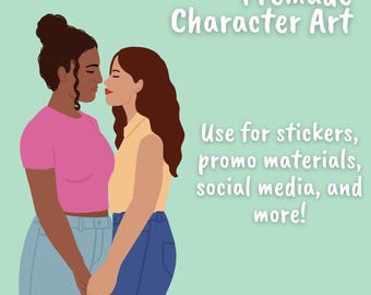 Premade Illustrated Character Art for Authors