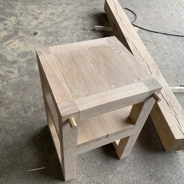 Oak Bedside Table Etsy