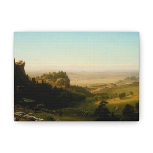 Landscape Wall Art Sunrise Enchanted Mountains Trees canvas Wall Art Nature Decor for Home Office Unique Gift for sister