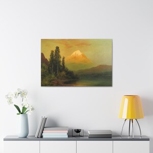 Mountain Sunset Canvas Wall Art Design Poster Print Decor for Home & Office Decoration Canvas Ready to Hang Gift for all