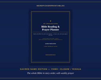 Bijbellees- en gebedsplanner voor 2027 | Chronologische Bijbel in een jaar — Editie met de Heilige Naam, JHWH en Yeshua, Messiaans gebedsdagboek