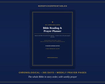 Bijbelleesplan en gebedsplanner voor 2027 | Chronologische Bijbel in een jaar, christelijk gebedsdagboek, dagelijkse Bijbelplanner
