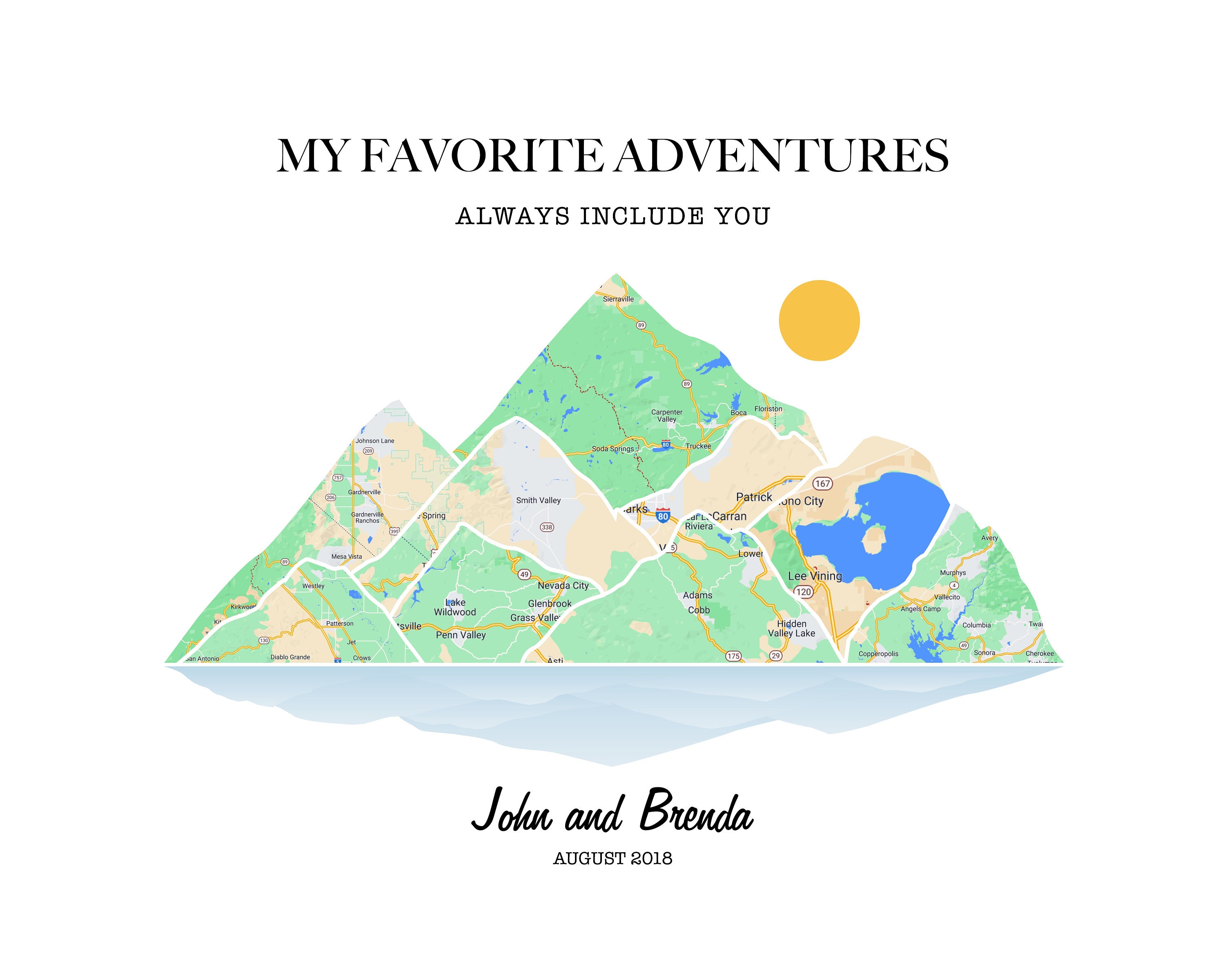 Personalized Adventure Map Canvas - Perfect Travel Gift for Couples ...