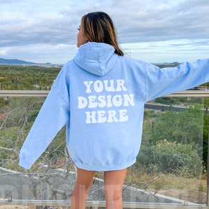 Baby blue hoodie hotsell