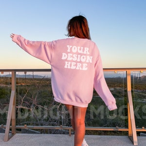 Pink crewneck store