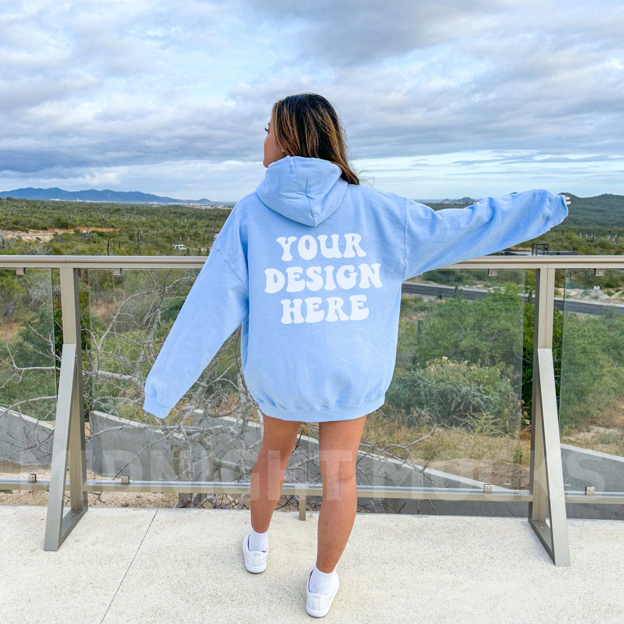 Baby Blue Outer Hoodie
