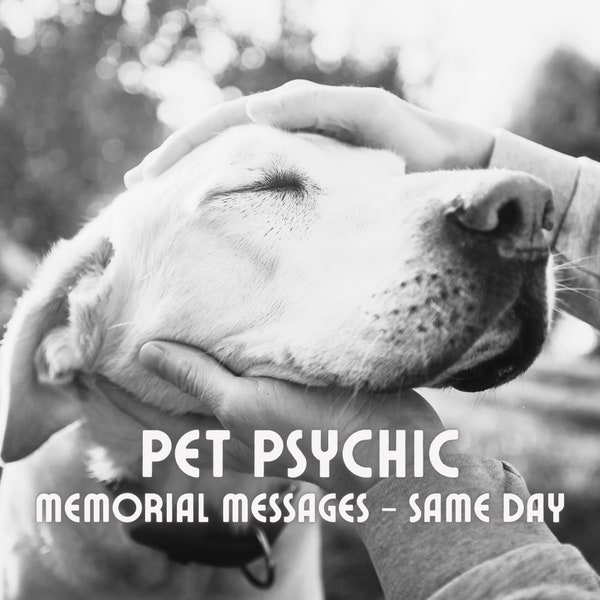 Pet Psychic Reading, Pet Memorial Gift, Messages from Past and Present Pets