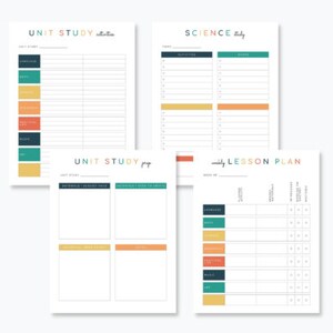 Homeschool Planner Academic study Calendar Teacher Student image 2