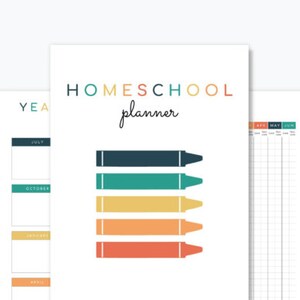 Homeschool Planner Academic study Calendar Teacher Student image 1