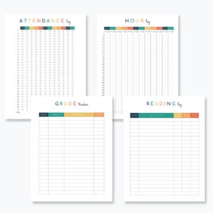 Homeschool Planner Academic study Calendar Teacher Student image 3