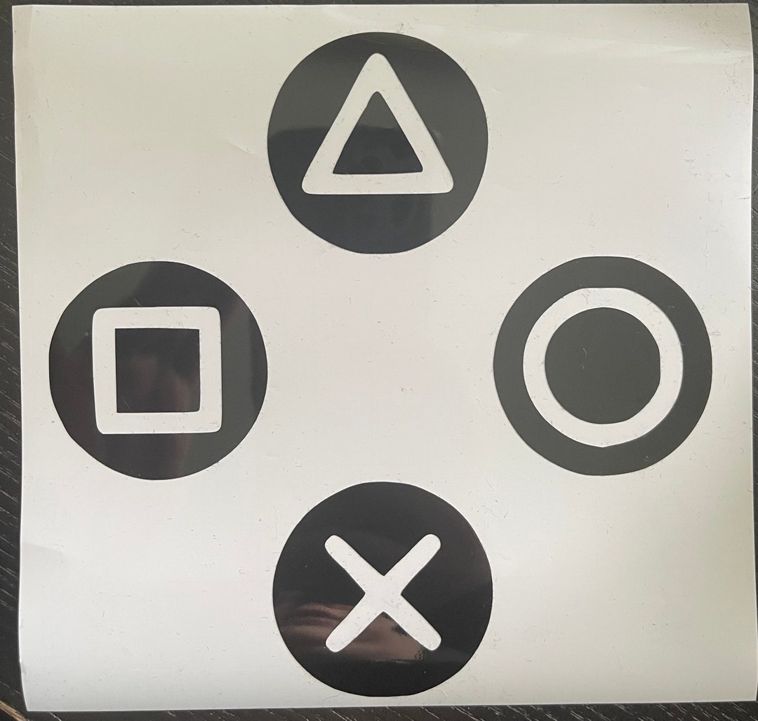 Playstation Buttons Sticker Etsy