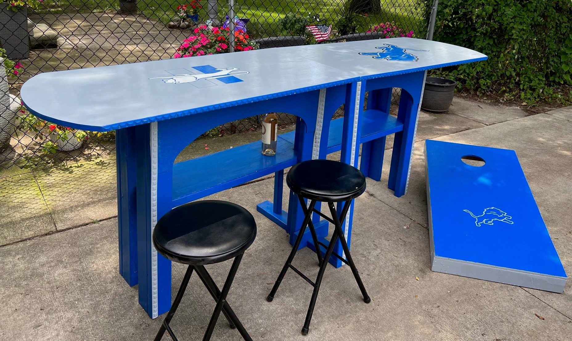 Detroit Lions Tailgate Bar Etsy