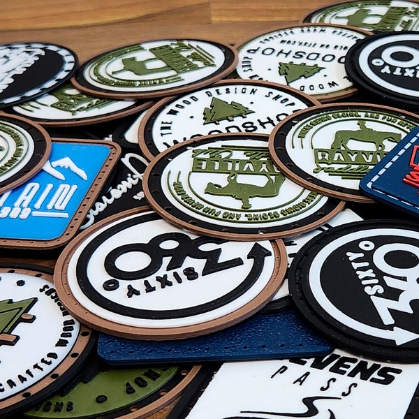 Custom Patches | 3D Color Hat Patches | Plastic Hat Patches | Stitch Holes | Custom Hat Patch | PLA Patches | Multiple Colors