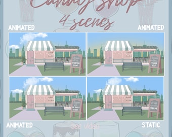 キャンディショップストリームアニメーションシーン、アニメーションスクリーン、ストリーミング