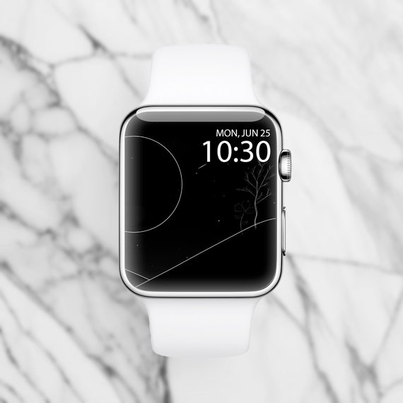 Smartwatch Watch Wallpaper Watch Osx Screensaver Night Line Apple