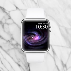 Galaxy Apple Watch Face Wallpaper, Aesthetic Smartwatch Background, Smart Watch, Modern Smart Watch, Minimalist Apple Watch, Watch Faces