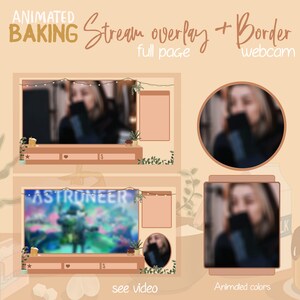 Baking Animated Overlay + Webcam Border, Stream Overlay