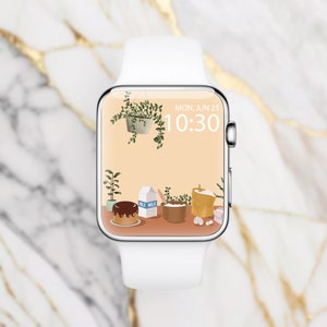 Baking Apple Watch Face Wallpaper, Aesthetic Smartwatch Background, Smart Watch,  Modern Smart Watch, Minimalist Apple Watch, Watch Faces