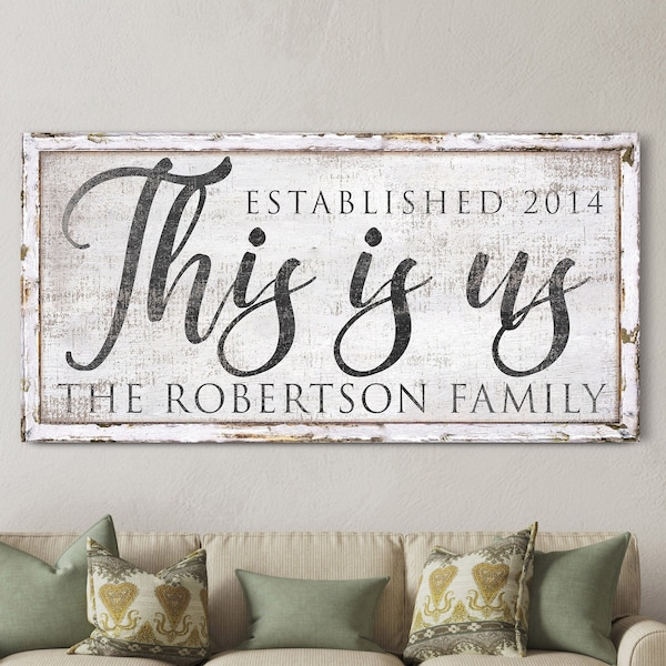 Family Established Sign - Etsy