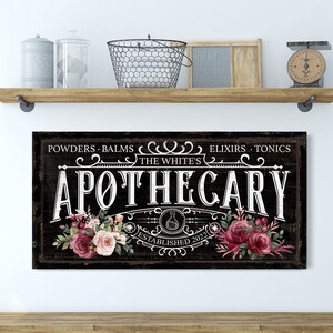 Custom Apothecary Sign Halloween Wall Art Gift for Halloween Vintage