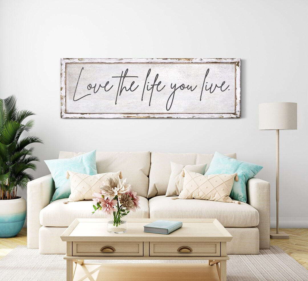 Insprirational Sign Motivational Wall Art Quote Sign Housewarming Gift