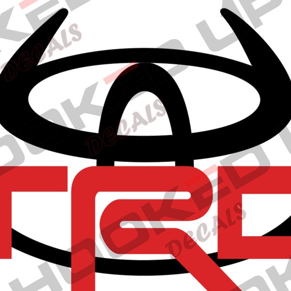 Toyota TRD Logo Transfer Vinyl Decal - 2 Colors