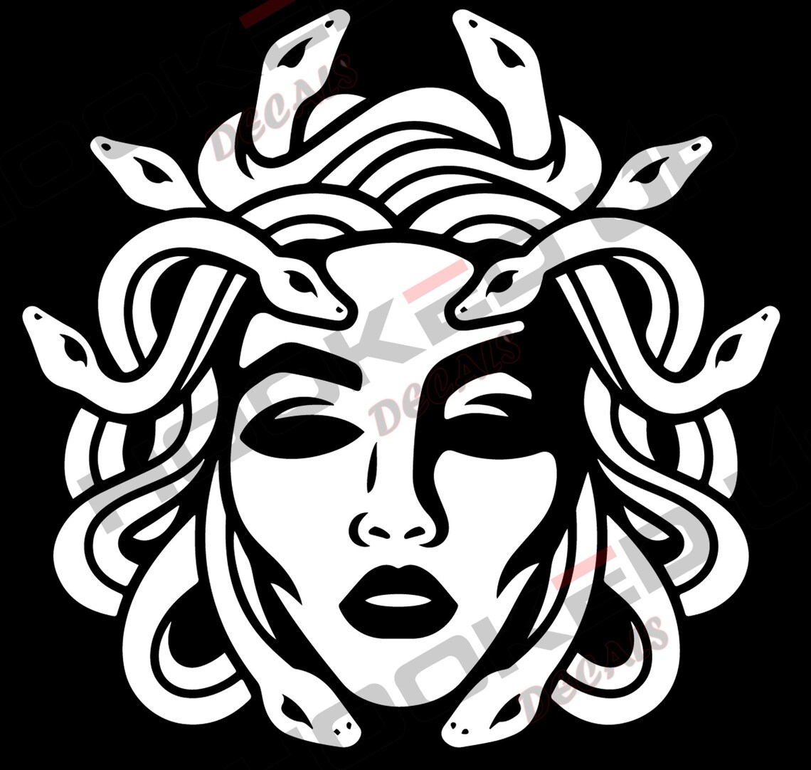 Medusa Vinyl Transfer Decal Etsy