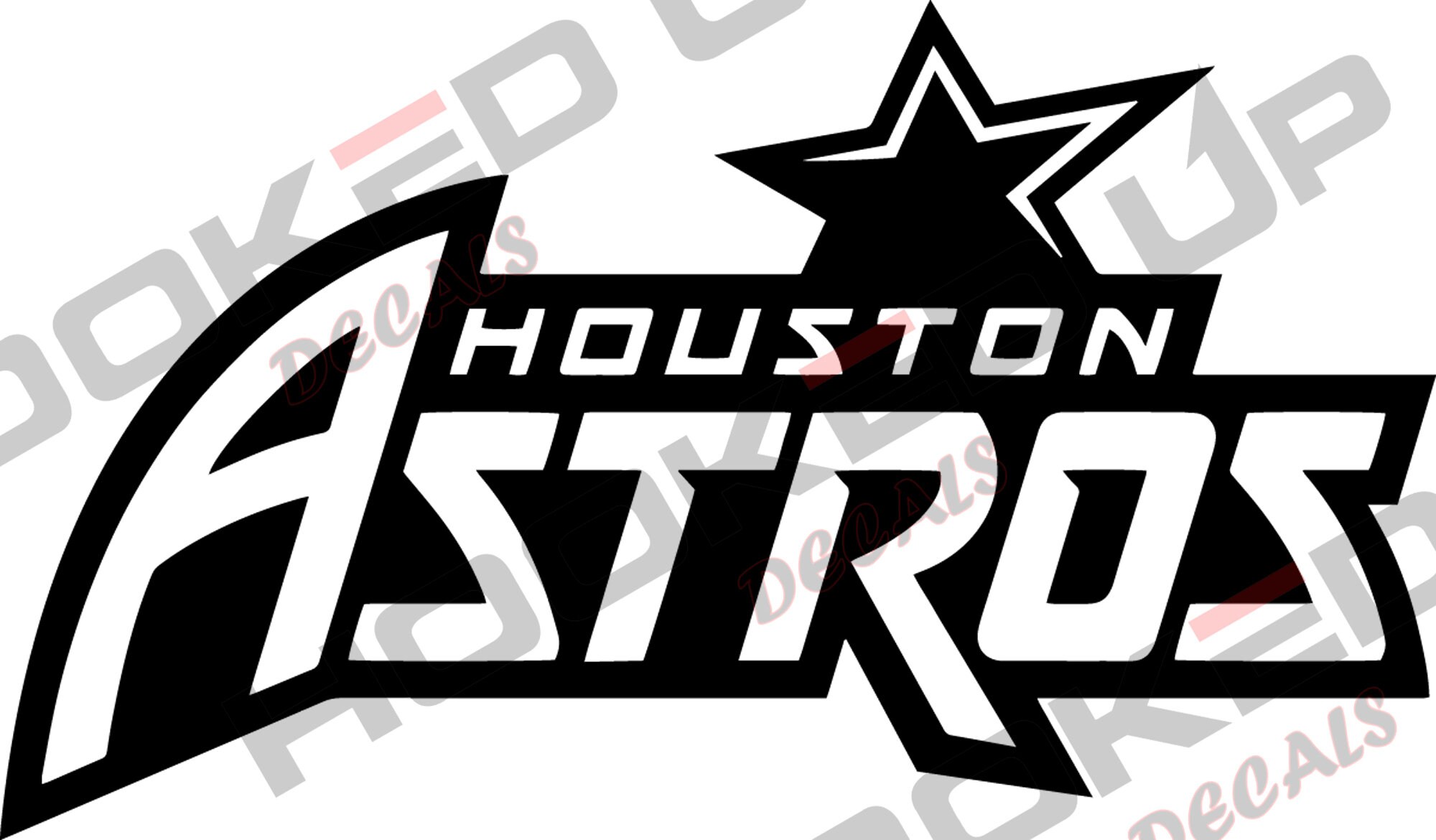 Astros Rebrand Modern Logo Vinyl Transfer Decal Etsy