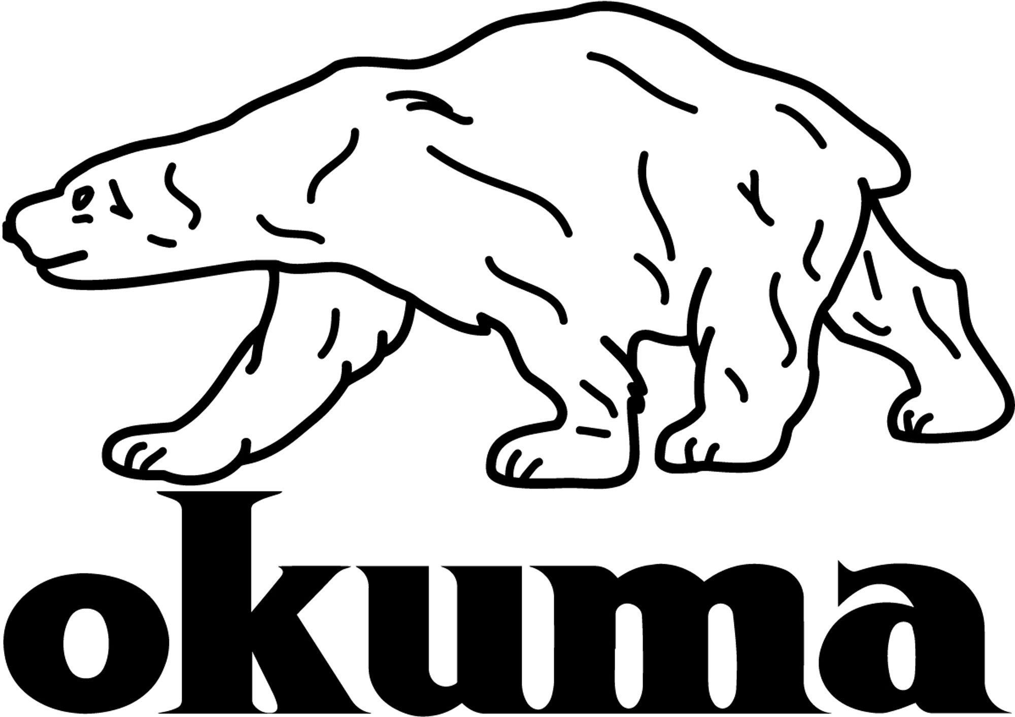 Okuma Fishing Vinyl Transfer Decal 