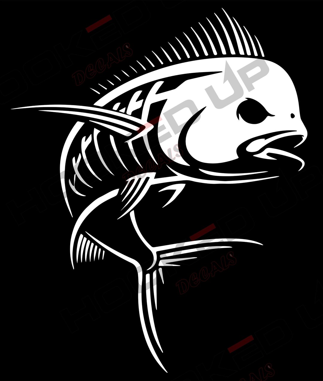 Mahi Mahi Dorado Skeleton Vinyl Transfer Decal - Etsy