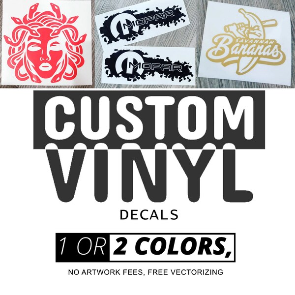 Custom Vinyl Transfer Decal, Customize Your Own Logo or Text