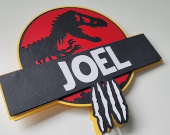 Jurassic World Cake Topper, Jurassic Park Cake Topper, Jurassic Dinosaur Cake Topper, Dinosaur Cake Topper, Jurassic Party Cake Topper