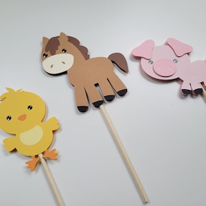 Farm Centerpieces Set of 3, Barnyard Centerpieces, Farm Animal Centerpieces, Farm Party Decor, Farm Birthday Party, Farm Party Table Decor