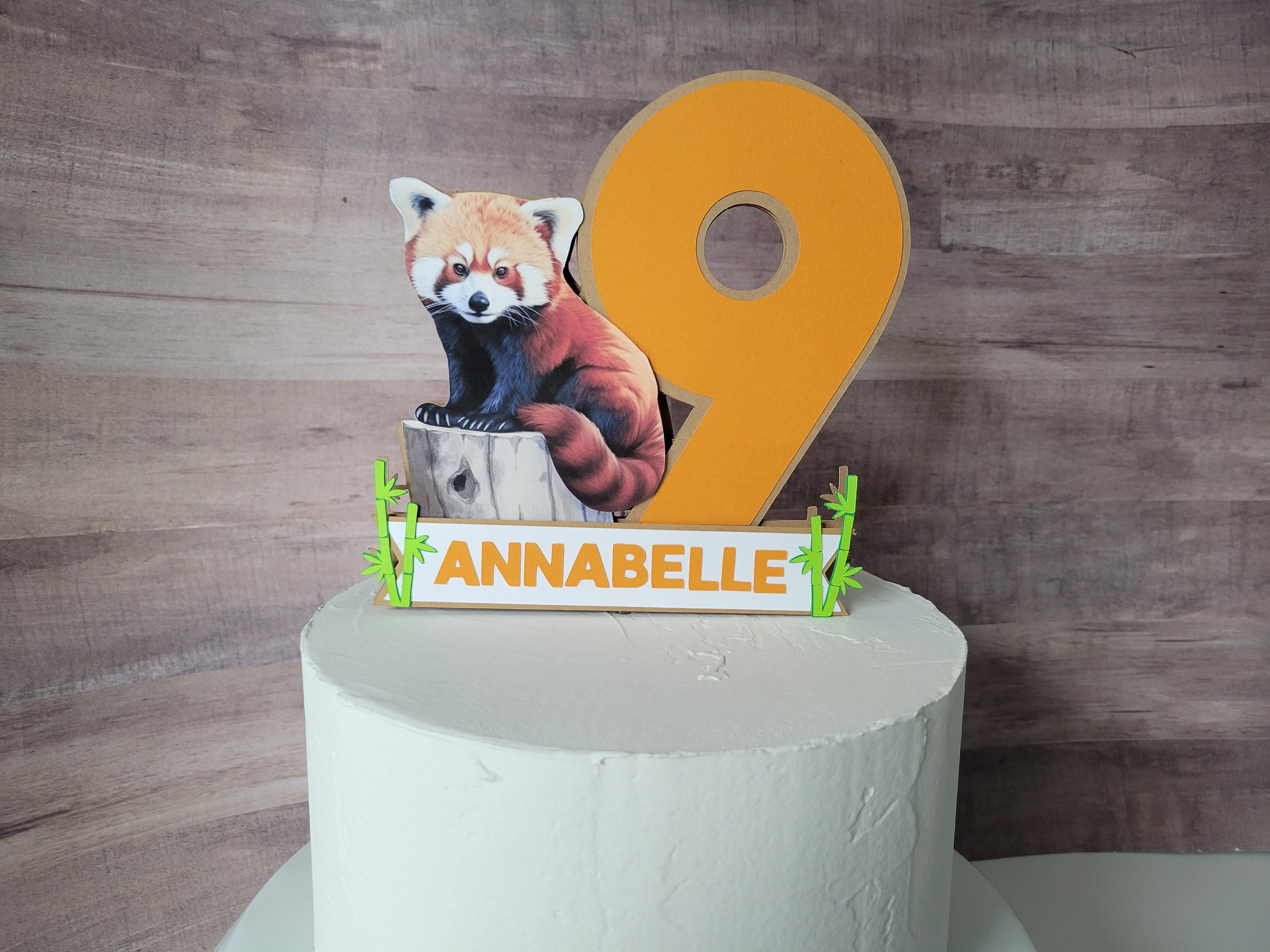 Red Panda Cake Topper Red Panda Birthday Party Red Panda - Etsy
