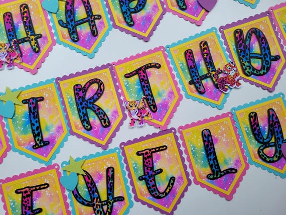 90s Birthday Banner, 90s Rainbow Cheetah Banner, 90s Rainbow Unicorn Banner, 90s Retro Banner, 90s Inspired Banner, 90s Party Decor