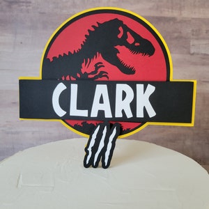 Jurassic World Cake Topper, Jurassic Park Cake Topper, Jurassic ...