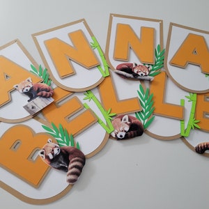 Red Panda Birthday Banner, Red Panda Birthday Party, Red Panda Party Decor, Panda Birthday Banner