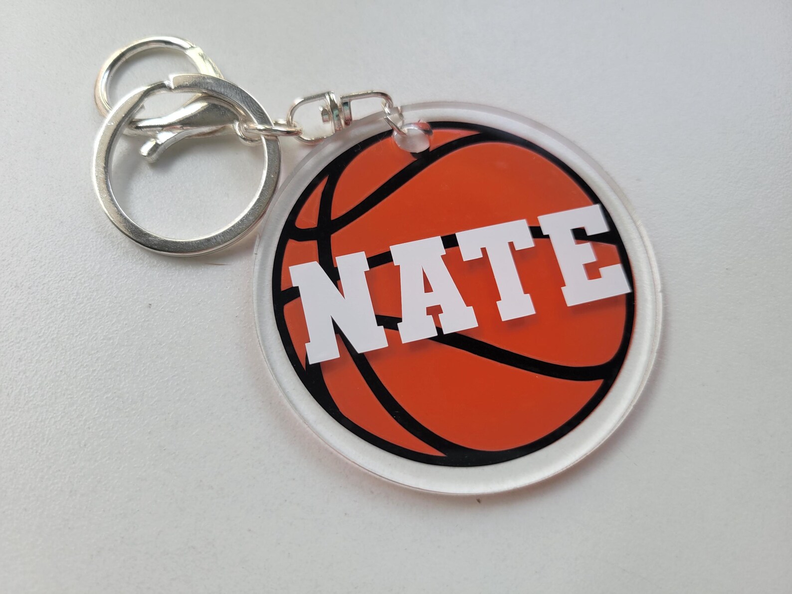 Acrylic Basketball Keychain, Basketball Team Keychain, Basketball Bag ...