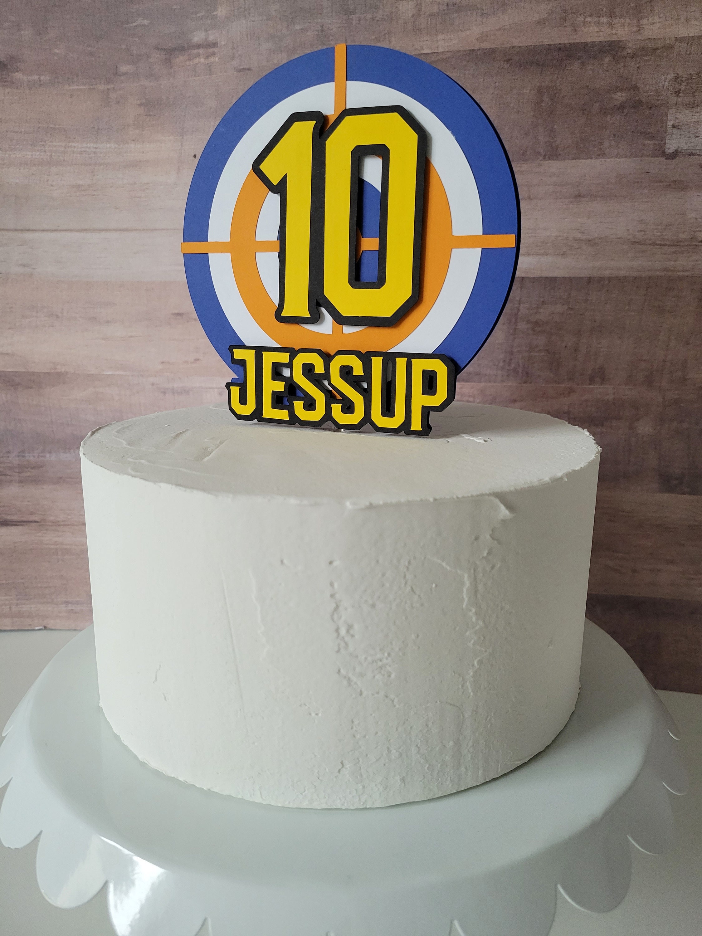 Nerf Target Cake Topper Nerf Gun Cake Topper Nerf Birthday Etsy